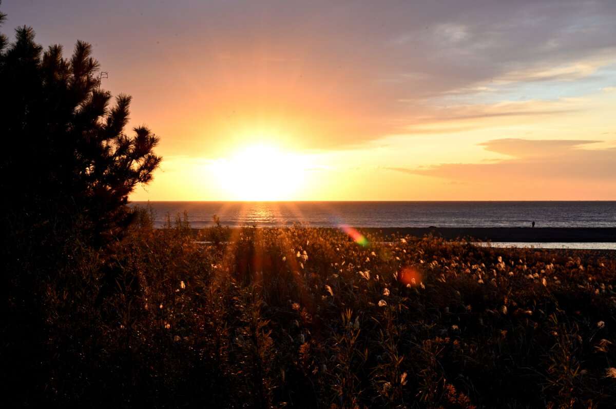 三島海岸の朝日
