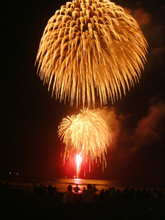 Iwai Beach Uryou Fireworks Festival