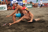 小学生１５０人の精鋭が岩井海岸を舞台に日本一を競う